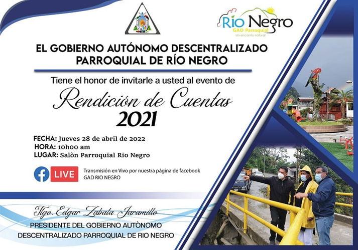 INVITACIÓN A RENDICIÓN DE CUENTAS 2021