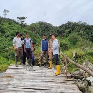 VISITA A SECTORES AFECTADOS POR LAS FUERTES LLUVIAS  